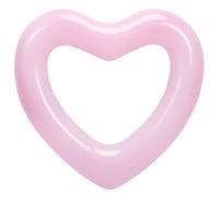 HeySplash Anillo de Natación en Forma de Corazón, Flotador Hinchable para Adultos 120 cm, Tubo de natación Fila Flotante Inflable PVC Duradero para Picina Playa Verano Vacaciones Fiestas - Rosa