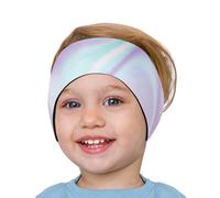 HeySplash Diadema de Natación para Niños, Banda para Cabeza de Neopreno Ajustable para Protección Oídos, Banda de Natación para Surf Buceo Canotaje Rafting, Talla S, Tie-Dye Morado