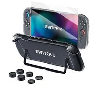 HEYSTOP Carcasa Protectora para La Consola Nintendo Switch 2 Funda con Diseño de Soporte Hueco Delgado Carcasa con Absorción de Impactos y Antiarañazos para Nintendo Switch 2 2025 Último Modelo