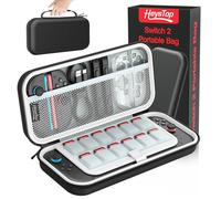 HEYSTOP Funda de Transporte para Consola Nintendo Switch 2, Estuche Protector de Viaje de Gran Capacidad con 12 Ranuras para Tarjetas de Juego para Accesorios de Nintendo Switch 2 2025 Últimos Modelos