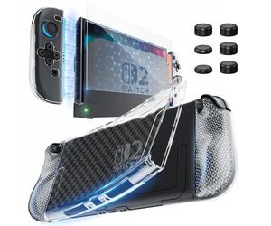 HEYSTOP Funda para Consola Nintendo Switch 2 Dockable Kit de Vidrio Templado - accesorios nintendo switch