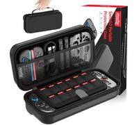 HEYSTOP Funda para Nintendo Switch 2 Accesorios, Último Modelo 2025, Estuche de Transporte Rígido Protector y Portátil, Estuche de Viaje para Nintendo Switch 2 con Interior Suave y Bolsillo de Malla