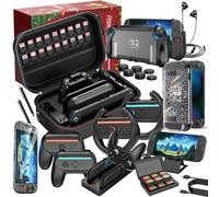 HEYSTOP Switch 2 Kits de Accesorios para Nintendo Switch 2,Family Bundle Kit de Accesorioscon para Nintendo Switch 2 con Protector Pantalla Switch 2,Carcasa,Case JoyCon,Cargador JoyCon,Funda