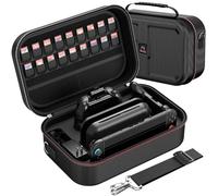 HEYSTOP Tashce - Funda para Nintendo Switch/Switch OLED Modelo Accesorio, Funda para Nintendo Switch con Almacenamiento para Consola y Controlador de Nintendo Switch, Color Negro, Negro Oscuro.,