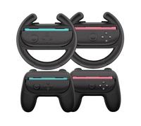 HEYSTOP Volantes Compatible con Nintendo Switch 2 [4 en 1] Joy-Con Grip Volantes de Carreras para Juego Mario Kart World Switch 2 Cubierta de Empuñadura para Volante Joy-Con Accesorios para Mandos