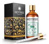 HEYTREE Aceite Esencial de Menta 100ml - Aceites Esenciales 100% Naturales con Aroma Fuerte y Fresco que Aumenta la Claridad - Perfecto para Aromaterapia, Difusor, Respiración Clara