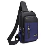 HeYuMeio Adecuado para Mujeres y Hombres Senderismo y Ciclismo - una Bolsa de Hombro con Auriculares Jack y Bolsa Casual,Azul