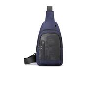 HeYuMeio Adecuado para Mujeres y Hombres Senderismo y Ciclismo - una Bolsa de Hombro con Auriculares Jack y Bolsa Casual,Azul