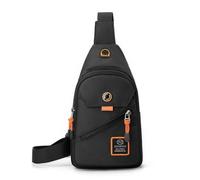 HeYuMeio Adecuado para Mujeres y Hombres Senderismo y Ciclismo - una Bolsa de Hombro con Auriculares Jack y Bolsa Casual,Negro