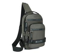 HeYuMeio Adecuado para Mujeres y Hombres Senderismo y Ciclismo - una Bolsa de Hombro con Auriculares Jack y Bolsa Casual,Gris