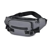 HeYuMeio Adecuado para Mujeres y Hombres Senderismo y Ciclismo - una Bolsa de Hombro con Auriculares Jack y Bolsa Casual,Gris