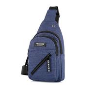 HeYuMeio Adecuado para Mujeres y Hombres Senderismo y Ciclismo - una Bolsa de Hombro con Auriculares Jack y Bolsa Casual,Azul