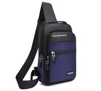 HeYuMeio Adecuado para Mujeres y Hombres Senderismo y Ciclismo - una Bolsa de Hombro con Auriculares Jack y Bolsa Casual,Azul