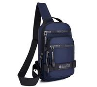 HeYuMeio Adecuado para Mujeres y Hombres Senderismo y Ciclismo - una Bolsa de Hombro con Auriculares Jack y Bolsa Casual,Azul