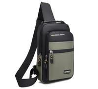 HeYuMeio Adecuado para Mujeres y Hombres Senderismo y Ciclismo - una Bolsa de Hombro con Auriculares Jack y Bolsa Casual,Verde