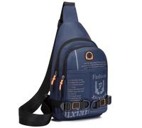 HeYuMeio Adecuado para Mujeres y Hombres Senderismo y Ciclismo - una Bolsa de Hombro con Auriculares Jack y Bolsa Casual,Azul