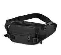 HeYuMeio Adecuado para Mujeres y Hombres Senderismo y Ciclismo - una Bolsa de Hombro con Auriculares Jack y Bolsa Casual,Negro