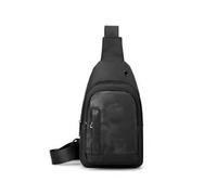 HeYuMeio Adecuado para Mujeres y Hombres Senderismo y Ciclismo - una Bolsa de Hombro con Auriculares Jack y Bolsa Casual,Negro