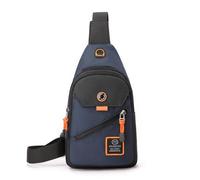 HeYuMeio Adecuado para Mujeres y Hombres Senderismo y Ciclismo - una Bolsa de Hombro con Auriculares Jack y Bolsa Casual,Azul