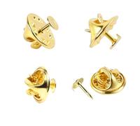 Heyumybit Cierres de Mariposa,50 Pares Embrague de Mariposa,Mariposa Imperdibles,Alfileres de Corbata para Manualidades DIY Fabricaciónde Joyería (Dorado)