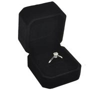 Heyumybit Joyero para Anillo,Caja para Anillo de Terciopelo,Caja de Regalo de Terciopelo Clásico para Proposición,Compromiso