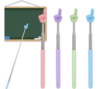 Heyumybit Punteros Telescópicos para Maestros,4 Piezas Palo Extensible Puntero Retráctil,Mini Puntero Retráctil,Puntero De Mano Para Niños para Maestros Aula Ayudas