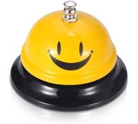 Heyumybit Timbre de Escritorio,Campana de Servicio,Campanillas de Metal,Timbre de Recepción Mesa, Llamada para Hotel Restaurante Cocina Bar Escuela