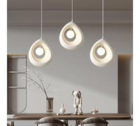 HEYUN Lámpara Colgante Moderna 3 Luces Lámpara Colgante De Resina Estilo Art Déco Moderno Ajustable Lámpara De Suspensión Para Bar Cocina Mesa Comedor Dormitorio Habitacion(A2)