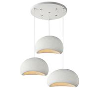 HEYUN Lámpara Colgante Moderna 3 Luces Lámpara Colgante De Resina Estilo Wabi-sabi Ajustable Farmhouse Decor Lámpara De Suspensión Vintage Para Bar Cocina Mesa Comedor Dormitorio Habitacion(A1)