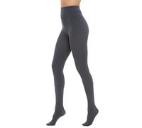 HeyUU - Medias de colores semiopacas para mujer, 80 DEN, medias de compresión de microfibra,Gris oscuro,XXL-3XL