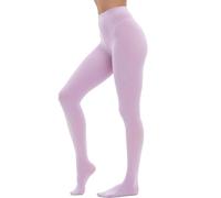 HeyUU Medias de compresión de microfibra para mujer, 80D, ultrasuaves, opacas, con 29 colores, lavanda, XXL-3XL