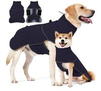 HEYWEAN Abrigo para Perro Impermeable Chaqueta Perro Invierno Reflectante Forro Polar Abrigo Perro con D-Ring Chubasquero Perro Pequeño Mediano Grande Ropa Perro Abrigo Caliente y Chaqueta para Perro