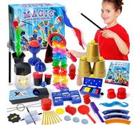 Heyzeibo Giochi di Magia - Kit mágico Upgarde con varita mágica, bolsa para maquillaje mágico y otros objetos mágicos para niños, principiantes, adultos