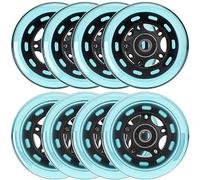 HeyZomm Ruedas de repuesto para patines en línea para exteriores e interiores, ruedas de hockey en línea 85a con rodamientos ABEC-9 y espaciadores flotantes, 64 mm, 70 mm, 72 mm, 76 mm, 80 mm, 84 mm,