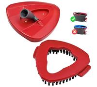 Hezane Base giratoria de repuesto cepillo para mopa Turbo Mop compatibles con Vileda, recambio de cabezal giratorio base cepillo triangular para Turbo Smart Spin Mop Head accesorio