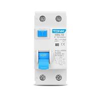 HEZHANG Diferencial Auto Rearmable Interruptor diferencial de Corriente Residual electromagnético 2P 10/30/100/300 mA, Interruptor Seguridad CA(30mA,10A)