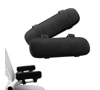 Hezhou 1 Par Reposabrazos Acolchado para Silla de Oficina reposabrazos Acolchado cojín de Gel refrigerante cojín para el Codo para Silla de Escritorio, Silla de Juegos, Silla de Ruedas (Negro)