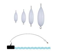 Hezhou 4 Piezas Fishing Sbirolino Set Fishing Bombetas para Pesca de Trucha al Sbirolino Kit Set para Pesca de Trucha Lento hundimiento 10g 15g 25g 35g Juego de posas de Trucha para Pesca de Trucha