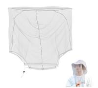 Hezhou Mosquitera de Cabeza Cubierta Gorro mosquitera Anti Mosquito Hat Mosquitera de Cabeza Malla Red de Cabeza de Mosquito para Exteriores Senderismo Pesca (FR/ES, Números, 40, 70, Gris)