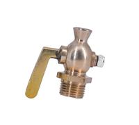 HF Mont 1/4" 3/8" 1/2" 3/4" Macho Latón Drenaje Petcock Válvula de cierre Agua Gas Oil(3/4")