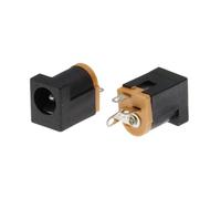 HF Mont 10 Uds DC-012 conector de toma de corriente CC DC012 5,5 * 2,1mm 5,5X2,5 MM enchufe 180 pies Vertical(5.5X2.5MM)