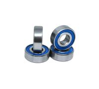 HF Mont 10 Uds MR125 rodamientos 5x12x4 Mm Mini rodamientos en miniatura MR125-2RS MR125RS 5 * 12 * 4 rodamiento rígido de bolas(MR63-2RS 3x6x2.5mm)