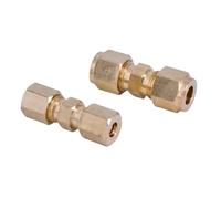 HF Mont 3-42mm1/8 "3/16" 1/4 "5/16" 3/8 "1/2" 3/4 "7/8" pulgadas Unión de compresión de tubo conector de instalación de tuberías de latón aceite agua combustible Gas(1 pc,5L8 INCH 15.88MM_-)