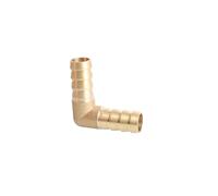 HF Mont 4 5 6 8 10 12 14 16 19 25mm espiga for manguera cola de manguera de latón codo recto en T Y divisor de ajuste cruzado de 2/3/4 vías(Elbow,25MM_5 PCS)