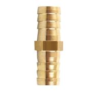 HF Mont 4 5 6 8 10 12 14 16 19 25mm espiga for manguera cola de manguera de latón codo recto en T Y divisor de ajuste cruzado de 2/3/4 vías(Straight,13MM_5 PCS)