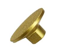 HF Mont Cabezal de molienda soldado de 2 pulgadas y 50mm, bloque de pulido con amoladora angular for junta de escritorio, mármol, cuarzo, azulejos de cerámica(120,M14)