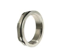 HF Mont Conector de drenaje de orificio de montaje de tubería de acero inoxidable, cubo de agua, junta de torre de agua, 3/4 ", 1", 1,2 ", 1,5" y 2 pulgadas(1-1l2F M51mm Viton)