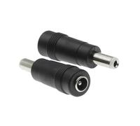 HF Mont Conector for adaptador de corriente CC, Conector de cabeza de conversión, conector hembra de 5,5x2,1mm, giro a macho de 5,5x2,5mm(1PCS)