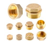 HF Mont G1 "1/4" 1/8 "3/8" 1/2 "3/4" G2 "tubo de latón con rosca hembra, tapón de latón con cabeza hexagonal, adaptador de conector de instalación de plomería(3l4 Female Thread)