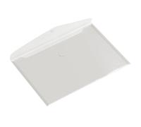 HF2 190461-Carpetas sobres A5 (Pack de 10) en PP translúcido para documentos, con cierre de velcro, diseño horizontal - Blanco